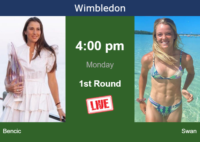 Sunday Live Streaming Belinda Bencic vs Katie Swan