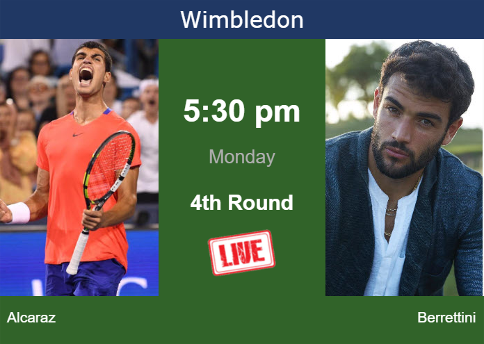 Sunday Live Streaming Carlos Alcaraz Vs Matteo Berrettini Sunday Live Streaming Carlos Alcaraz vs Matteo Berrettini
