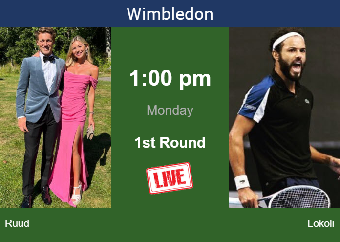 How To Watch Ruud Vs Lokoli On Live Streaming In Wimbledon On Monday Tennis Tonic News