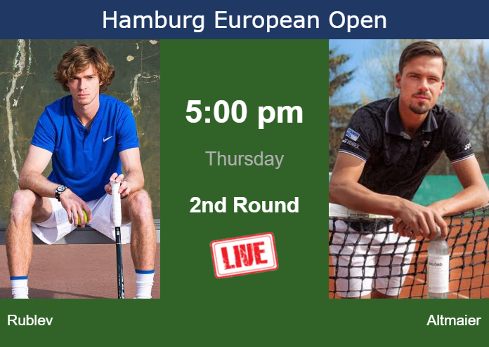 Thursday Live Streaming Andrey Rublev Vs Daniel Altmaier Thursday Live Streaming Andrey Rublev vs Daniel Altmaier