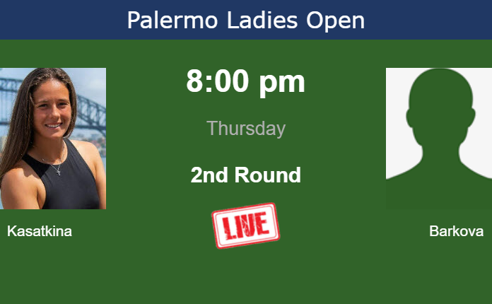 Thursday Live Streaming Daria Kasatkina vs Tatiana Prozorova
