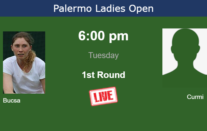 How to watch Bucsa vs. Curmi on live streaming in Palermo on Tuesday Tuesday Live Streaming Cristina Bucsa vs Francesca Curmi