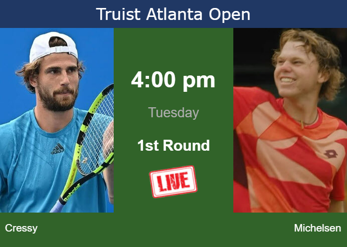 Tuesday Live Streaming Maxime Cressy Vs Alex Michelsen Tuesday Live Streaming Maxime Cressy vs Alex Michelsen