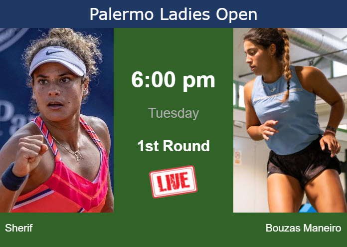 Tuesday Live Streaming Mayar Sherif vs Jessica Bouzas Maneiro