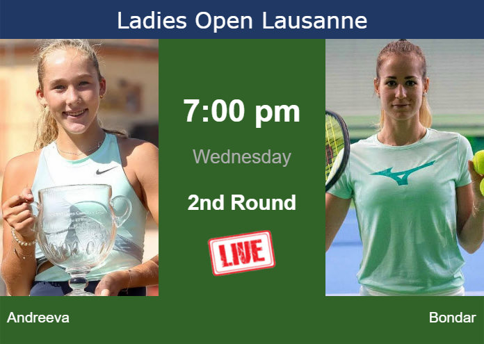 Wednesday Live Streaming Mirra Andreeva Vs Anna Bondar Wednesday Live Streaming Mirra Andreeva vs Anna Bondar
