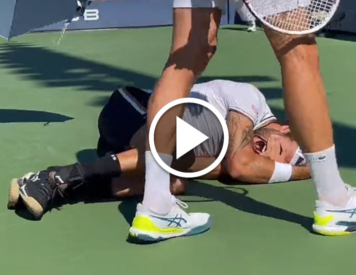 HORRIBLE SCENES! Berrettini in tears screams in pain after terrible ankle injury during US Open match