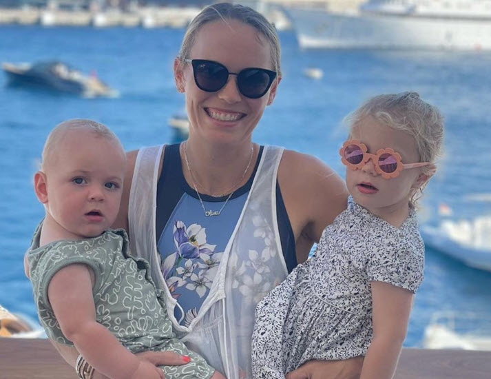 MOTHER OF 2. Caroline Wozniacki has a successful US Open come back