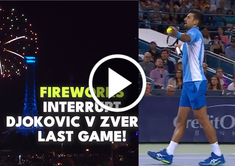 Djokovic And The Fireworks