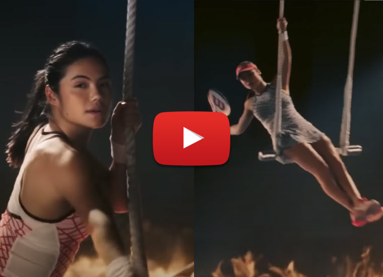 WHAT A VIDEO! Emma Raducanu on the trapeze for Sky Sports commercial