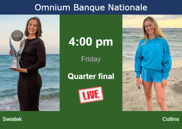 Friday Live Streaming Iga Swiatek Vs Danielle Rose Collins Friday Live Streaming Iga Swiatek vs Danielle Rose Collins
