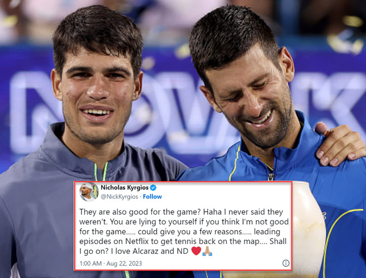Kyrgios About Djokovic And Alcaraz