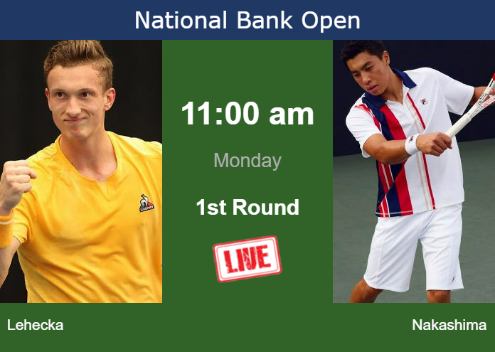 Monday Live Streaming Jiri Lehecka vs Brandon Nakashima