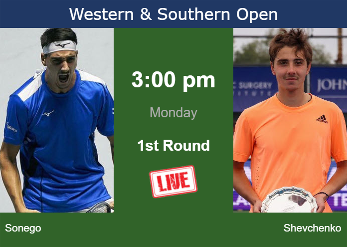 Monday Live Streaming Lorenzo Sonego vs Alexander Shevchenko