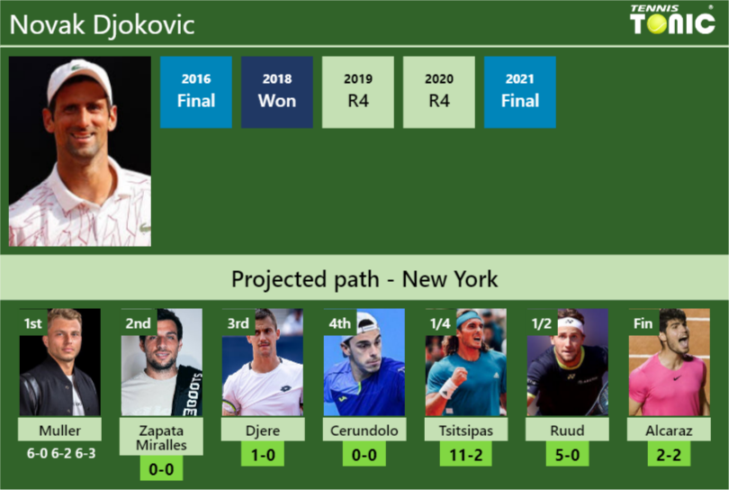 Novak Djokovic Stats info