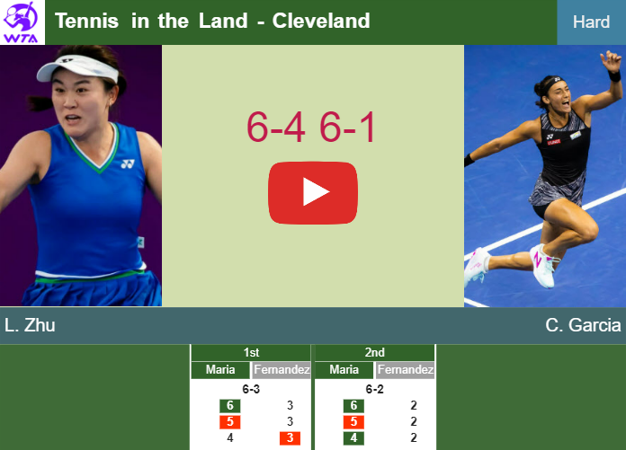 Superlative Lin Zhu makes light work of Garcia in the quarter to set up