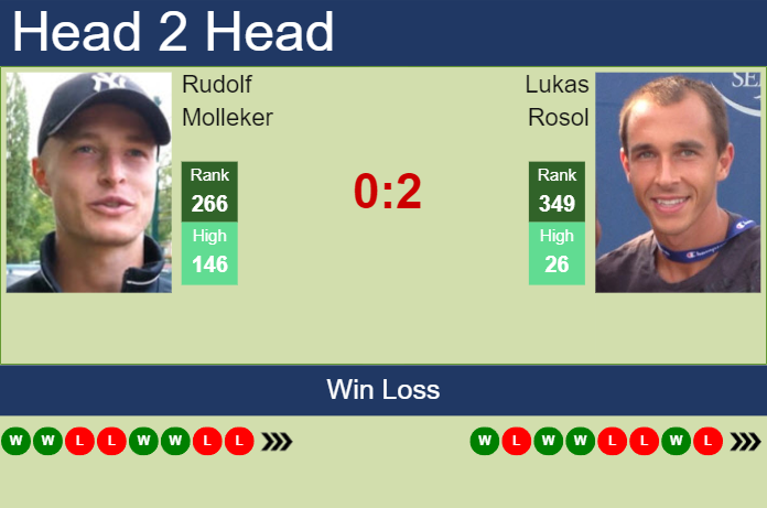 Prediction and head to head Rudolf Molleker vs. Lukas Rosol