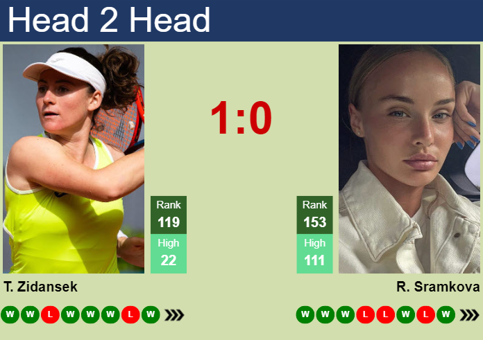 H2H, prediction of Tamara Zidansek vs Rebecca Sramkova at the U.S. Open with odds, preview, pick | 24th August 2023