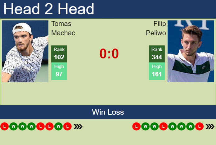 H2H, prediction of Tomas Machac vs Filip Peliwo in Grodzisk Mazowiecki Challenger with odds, preview, pick | 15th August 2023