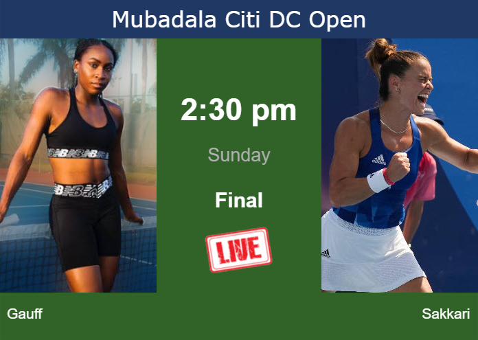 Sunday Live Streaming Cori Gauff Vs Maria Sakkari Sunday Live Streaming Cori Gauff vs Maria Sakkari