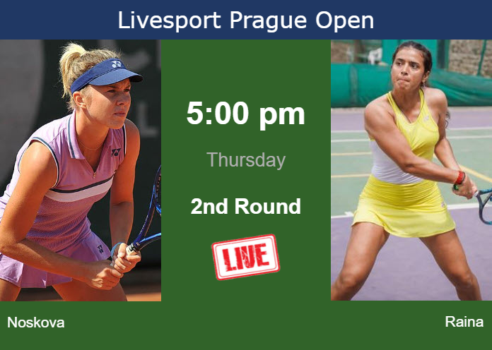 Thursday Live Streaming Linda Noskova vs Ankita Raina