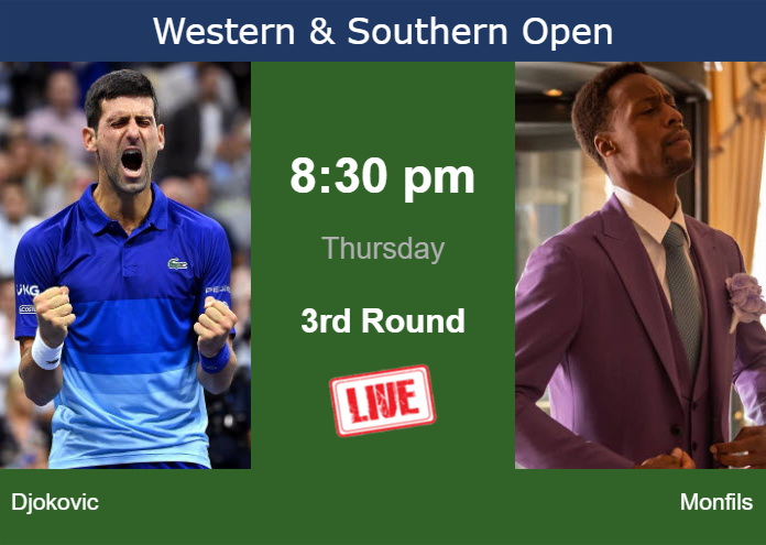 Thursday Live Streaming Novak Djokovic Vs Gael Monfils Thursday Live Streaming Novak Djokovic vs Gael Monfils