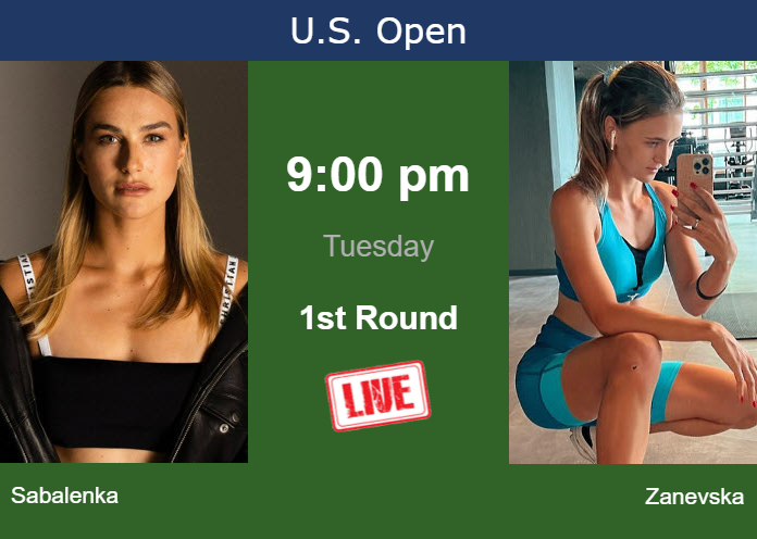 Tuesday Live Streaming Aryna Sabalenka vs Maryna Zanevska