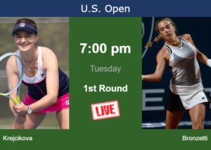 How To Watch Krejcikova Vs. Bronzetti On Live Streaming At The U.S ...