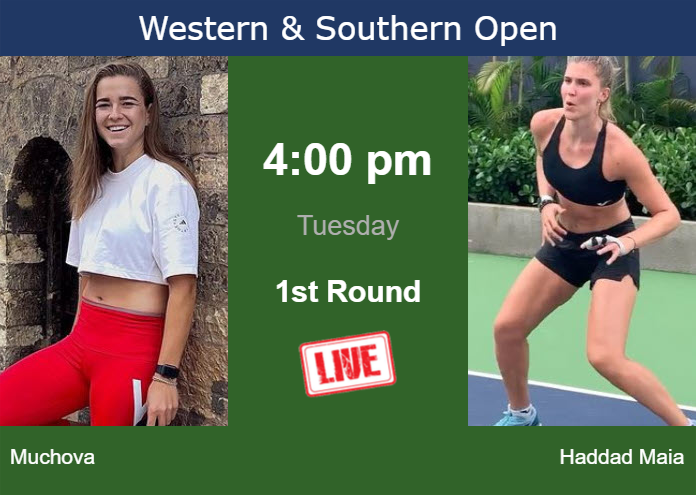 Tuesday Live Streaming Karolina Muchova vs Beatriz Haddad Maia