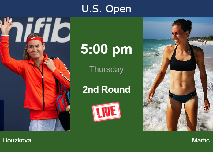 How to watch Bouzkova vs. Martic on live streaming at the U.S