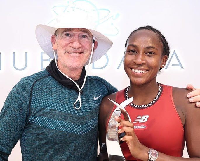 Coco Gauff decided to keep on working with coach Brad Gilbert
