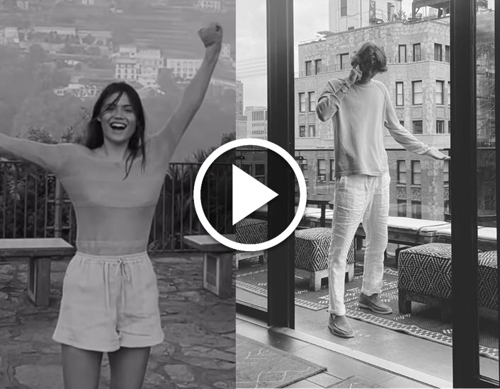 VIDEO. Emma Raducanu happy in the rain in video posted by her boyfriend Carlo Agostinelli