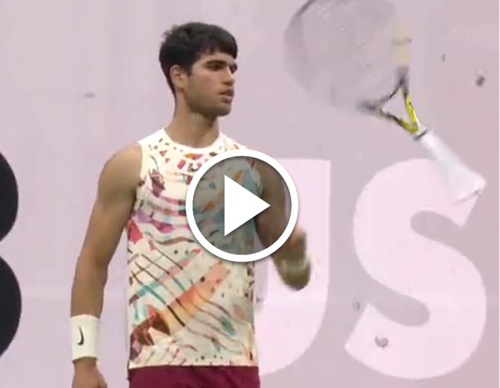 Carlos Alcaraz Spinning The Racket Carlos Alcaraz Spinning The Racket