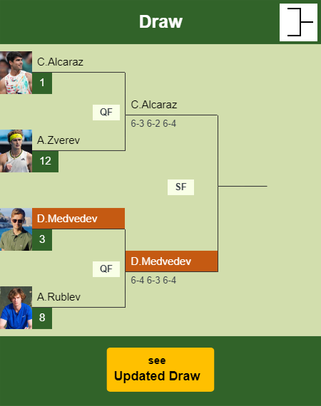 Daniil Medvedev Draw info