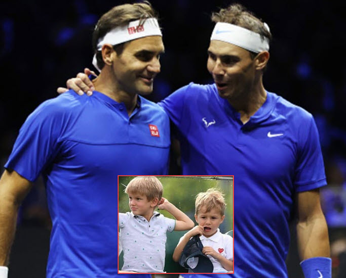 Federer Nadal And His Twins