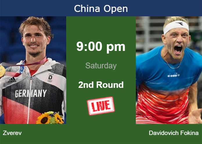 How To Watch Zverev Vs. Davidovich Fokina On Live Streaming In Beijing ...