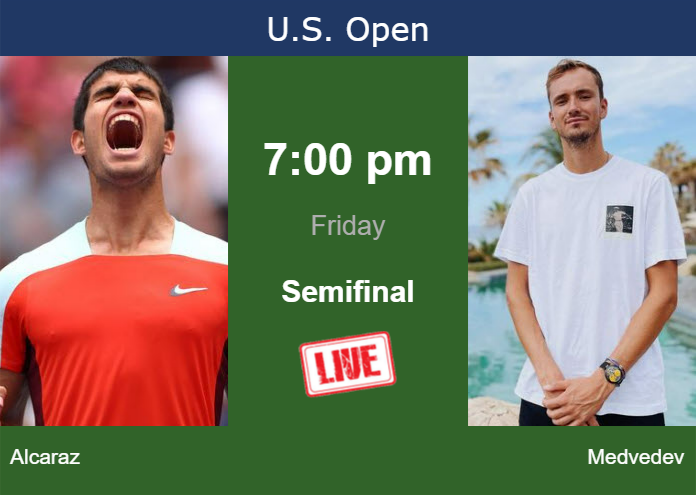 Alcaraz vs. Medvedev Livestream: Watch U.S. Open Semifinal