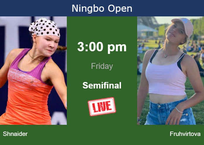 Friday Live Streaming Diana Shnaider vs Linda Fruhvirtova