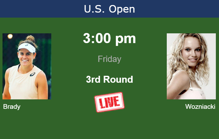 Friday Live Streaming Jennifer Brady vs Caroline Wozniacki