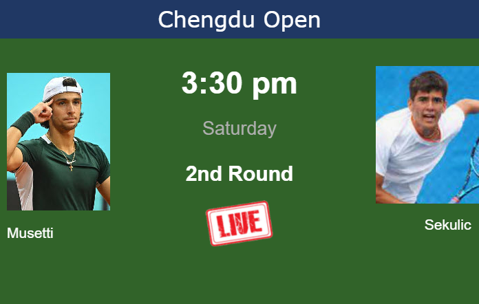 Friday Live Streaming Lorenzo Musetti vs Philip Sekulic