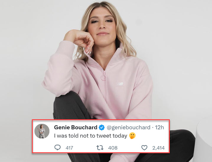 DOPING. Genie Bouchard shades Simona Halep after being banned