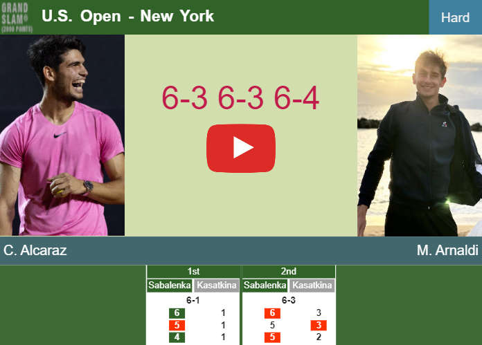 Prediction and head to head Carlos Alcaraz vs. Matteo Arnaldi