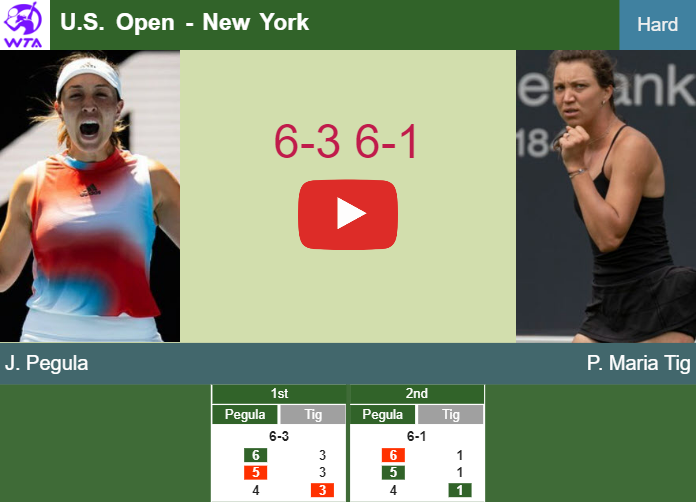 Inexorable Jessica Pegula extinguishes Maria Tig in the 2nd round to play vs Svitolina. HIGHLIGHTS – U.S. OPEN RESULTS