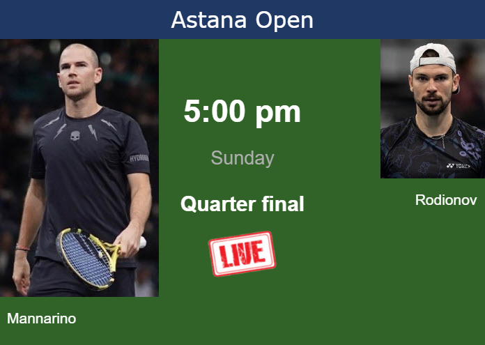 Saturday Live Streaming Adrian Mannarino vs Jurij Rodionov