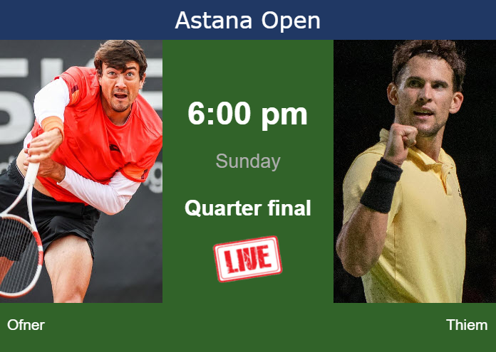 Saturday Live Streaming Sebastian Ofner vs Dominic Thiem