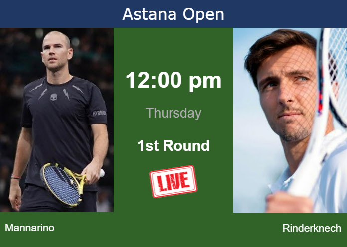 Thursday Live Streaming Adrian Mannarino Vs Arthur Rinderknech Thursday Live Streaming Adrian Mannarino vs Arthur Rinderknech