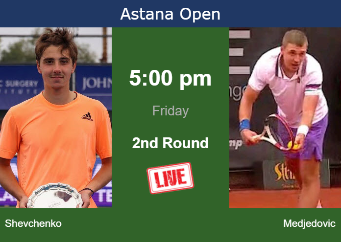 Thursday Live Streaming Alexander Shevchenko vs Hamad Medjedovic