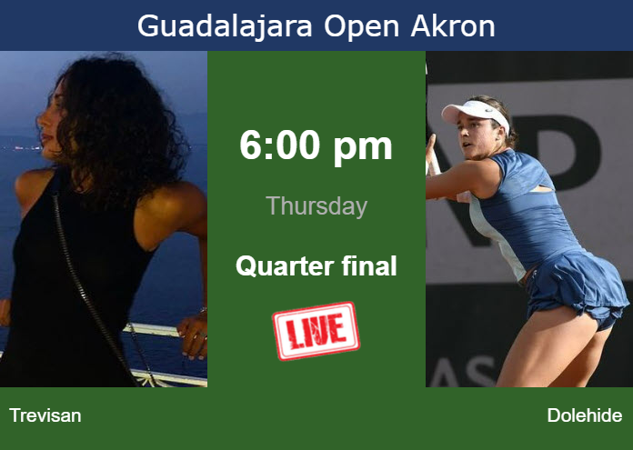 Thursday Live Streaming Martina Trevisan Vs Caroline Dolehide Thursday Live Streaming Martina Trevisan vs Caroline Dolehide