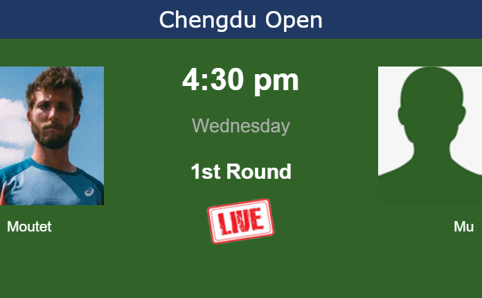 Tuesday Live Streaming Corentin Moutet vs Tao Mu