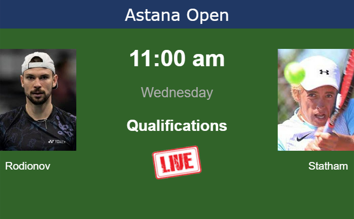 How to watch Rodionov vs. Statham on live streaming in Astana on Wednesday