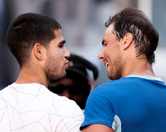 Alcaraz And Nadal Meet